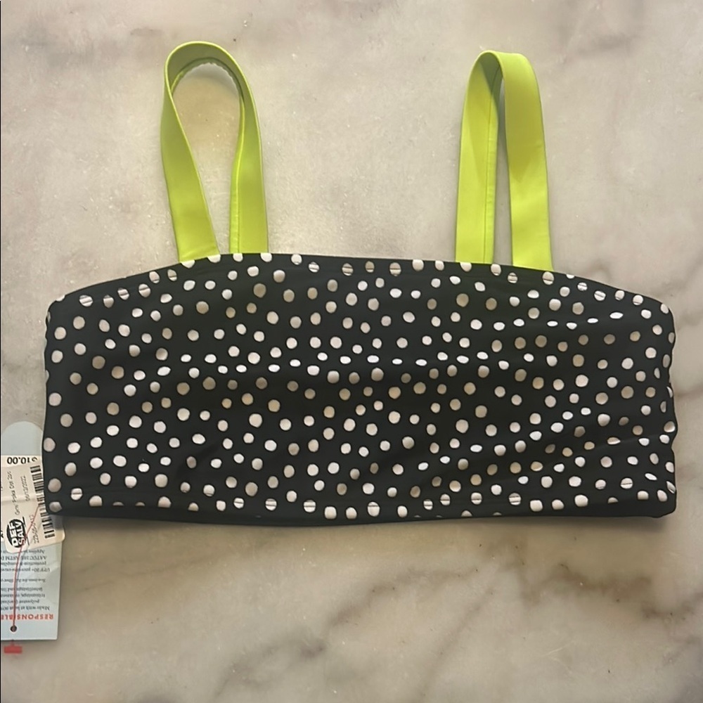 Cat & Jack Black and White Bikini Top